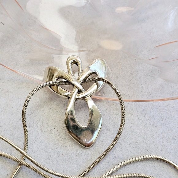 Carolyn Pollack Relios Angel Necklace 925 ITALY Sterling Silver - Picture 5 of 14